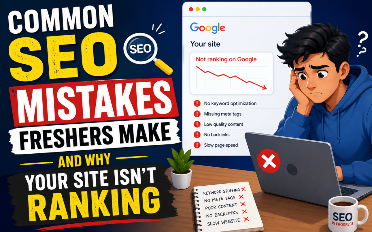 Common SEO Mistakes Freshers Make, And Why Your Site Isn’t Ranking